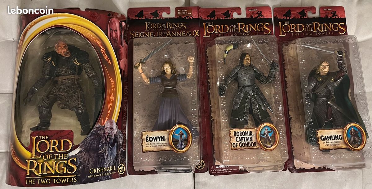 Lot 2 figurines Le Seigneur des anneaux Cavalier noir