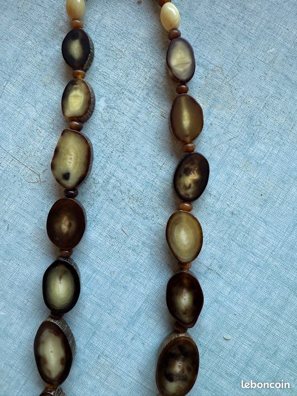 Collier Vintage En Cornaline N622 - Bijou Ancien Et Unique