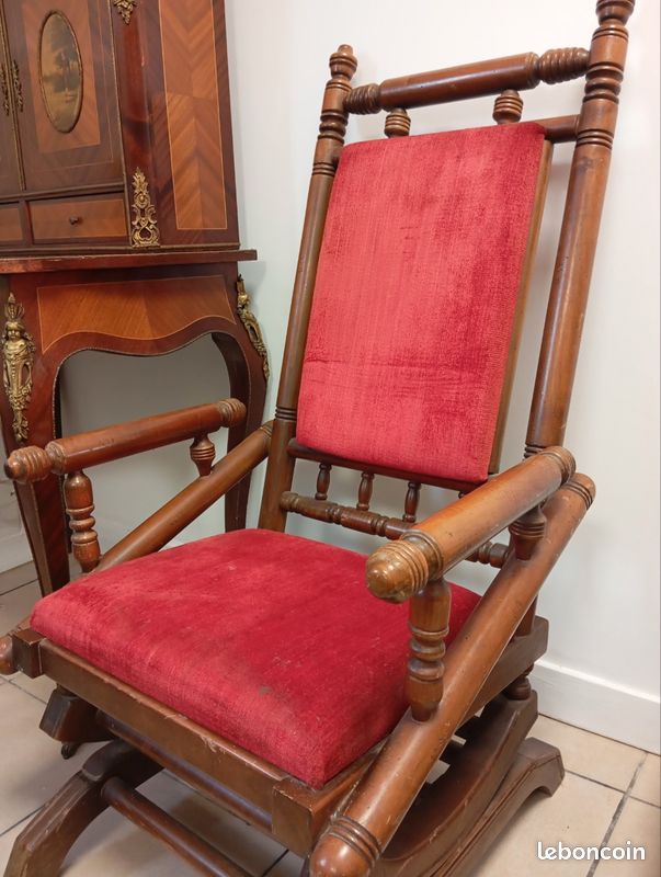 Rocking chair ancien (image 4)