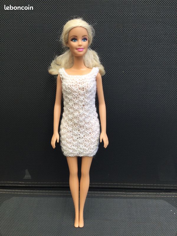 Vêtements pour poupées type Barbie et Ken, entièrement faits main, robe (41) (image 1)