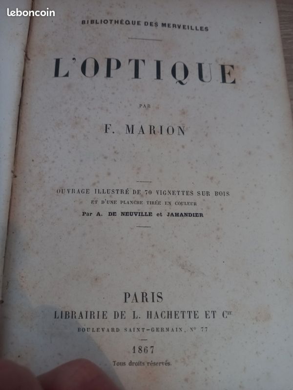 L'optique par Fulgence Marion 1869 (image 2)