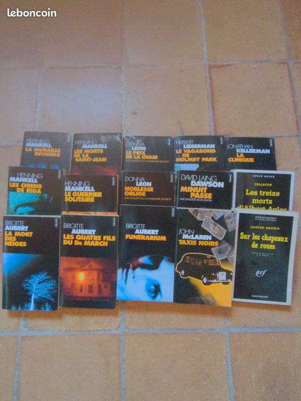 Lot de polars Mankell, Donna Leon, Brigitte Aubert, Kellermann etc (image 1)