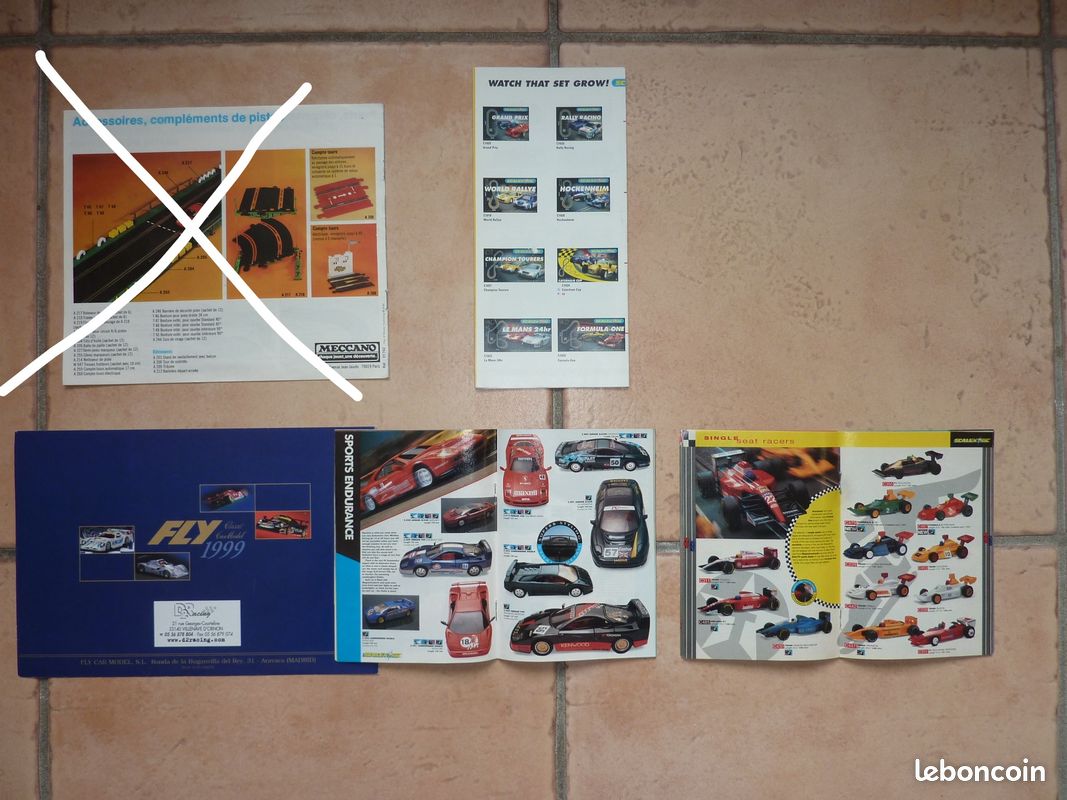 Dépliants circuits routiers scalextric et fly (image 2)