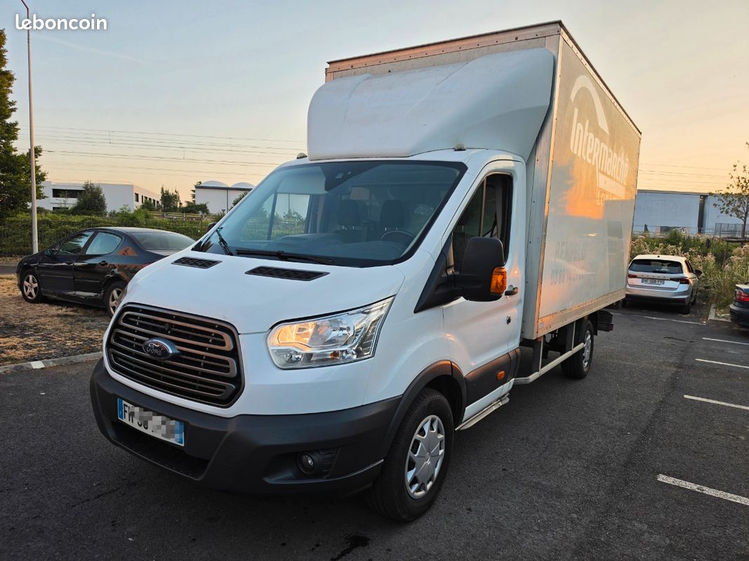 Ford Transit T350 l4 2.0 ecoblue 130 trend business CAISSE 20m3 + Hayon 105000km 15000HT 2020 (image 1)