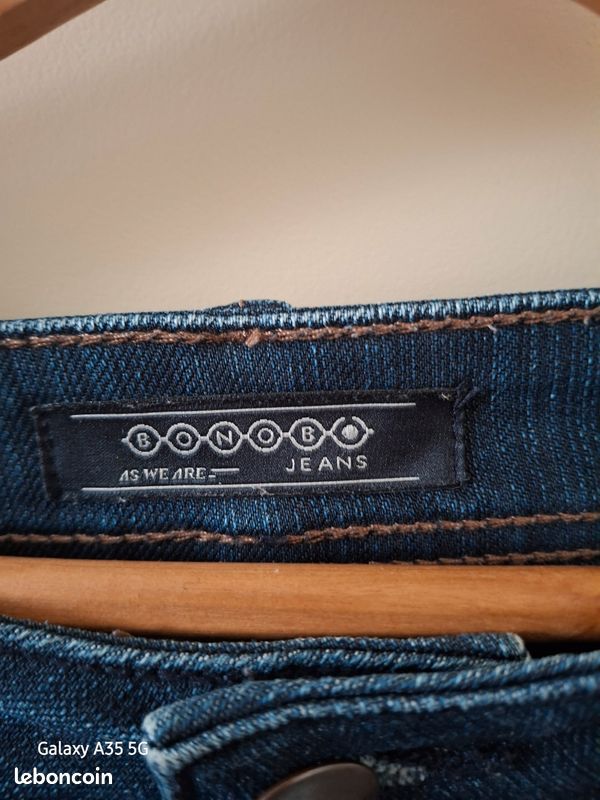 Lot 2 jeans bonobo t. 36 taille basse (image 8)