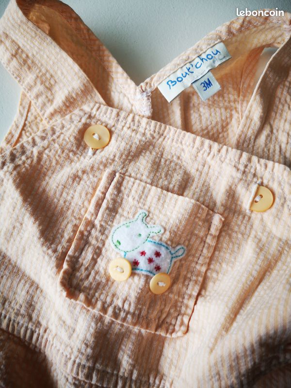Combinaison short 3 mois Bout'chou neuve (image 3)