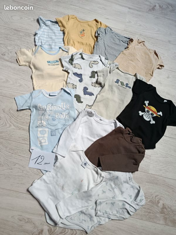 Vêtements bébé garçon 12 mois a l unité ou en lot (image 2)