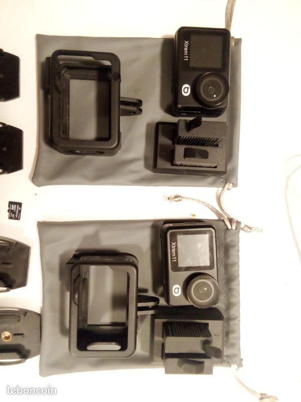 2 caméras sport 4K Xtreme 11 + nombreux accessoires (style GoPro) (image 3)