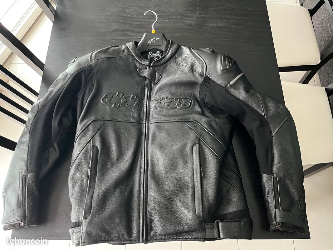 Blouson moto en cuir Alpinestars HADES Équipement moto