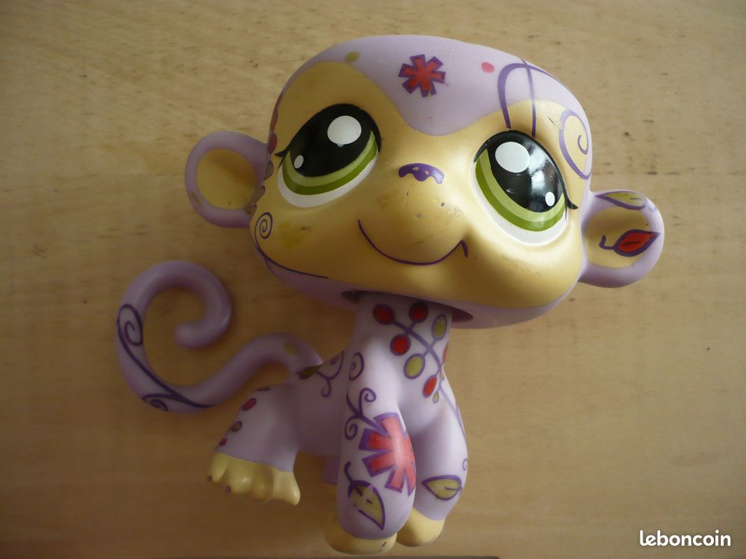 Littlest Pet Shop LPS Jumbo 5 - Singe Violet Deco Pet - Hasbro