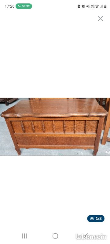 Meuble Coffre en bois vintage (image 1)