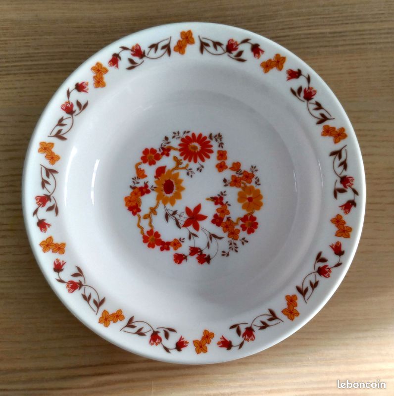LOT 8 DE 3 Bols Vintage Arcopal France Décor Fruits H 7 D 13,5 Cm EUR 14,90 - FR