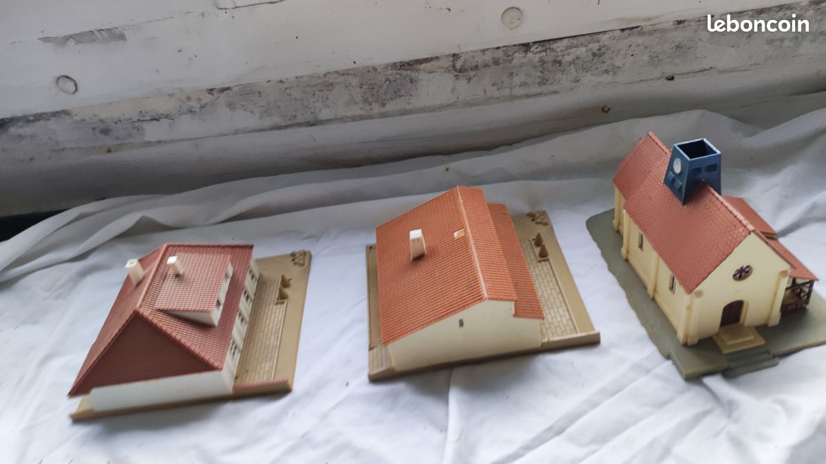 JOUEF 6 MAQUETTES Montees Eglise / Auberge / Maison EUR 26,90 - FR