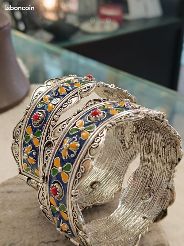 Paire de bracelet berbère imitation bijoux kabyle (image 8)