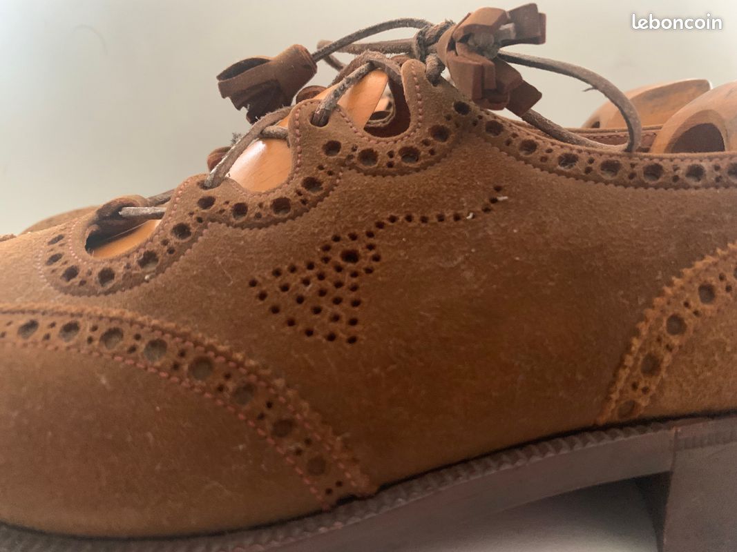 Chaussures John Lobb Ghillie Brun Et Blanc Spectator - Taille 37.5 EU, Neuves Avec Emballage | Talons Mocassin