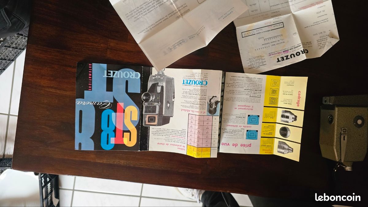Ancienne Caméra Crouzet ST8 – état Fonctionnel – Objet Vintage