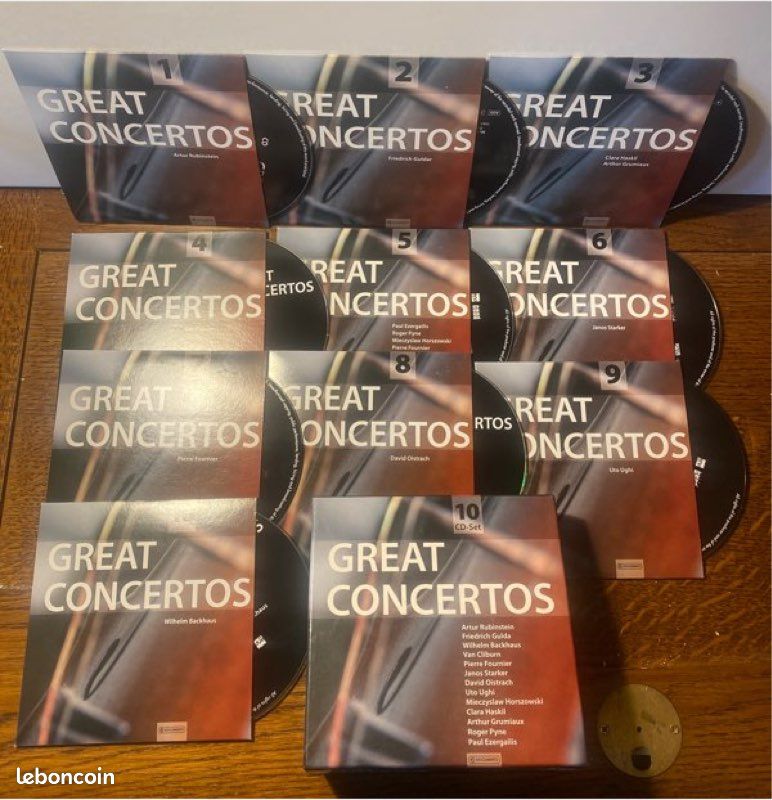 GREAT CONCERTOS 10 CD-Set - CD - Musique Great Concertos 10CD