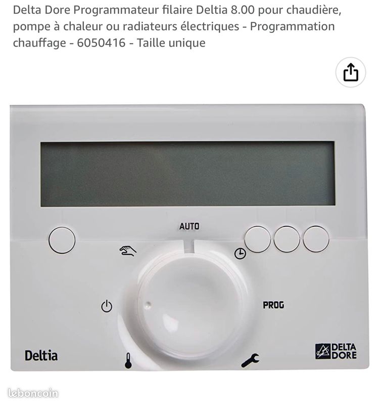 Programmateur filaire chaudière, radiateur électrique (image 2)