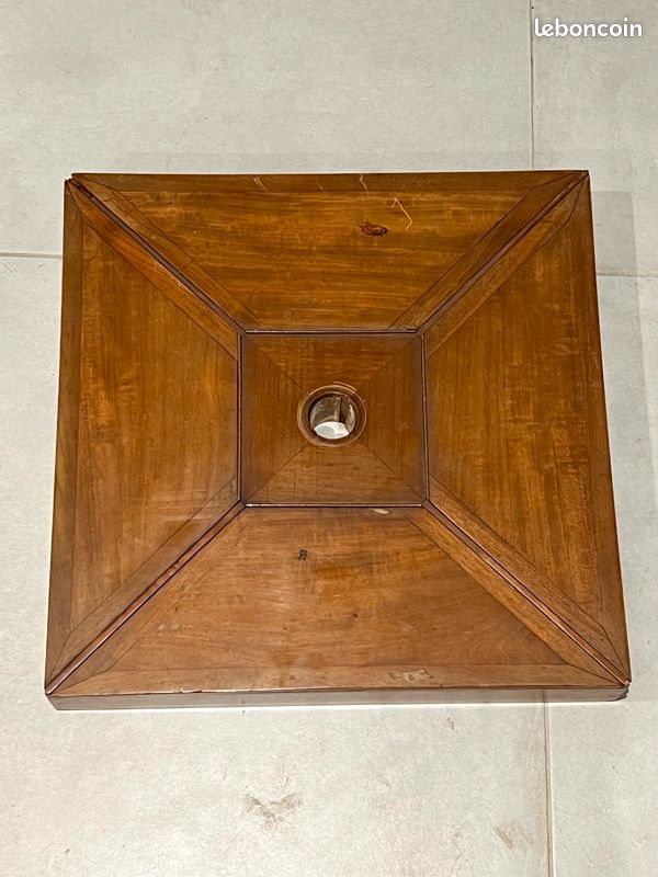 Ancienne travailleuse, table de jeu, table d’appoint en merisier (image 8)