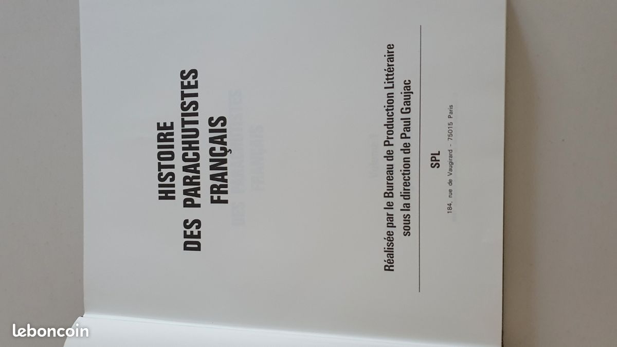 2 livres, Histoire des parachutistes français, volume 1 et 2, état neuf (image 4)
