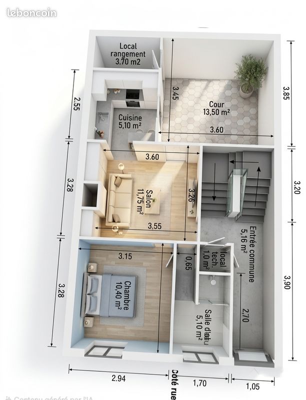 Immeuble 110 m² · à Auneau-Bleury-Saint-Symphorien · 110 m² · 220 000 €