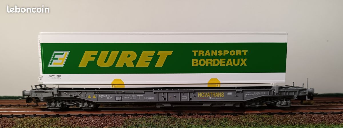 ROCO 46561 WAGON poche HUPAC type Sdkmss PLANZER SBB/CFF/FFS - HO