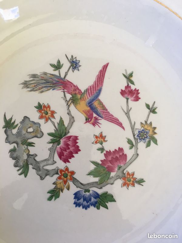 Assiette oiseau luneville (image 2)