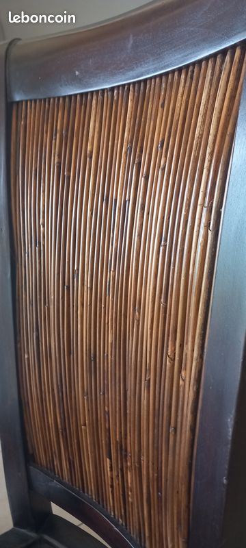 4 chaises bois exotique (image 3)