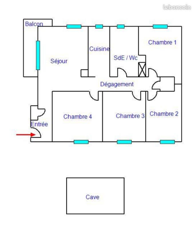 Appartement 5 pièces 78 m² · à Toulon · 78 m² · 185 000 €
