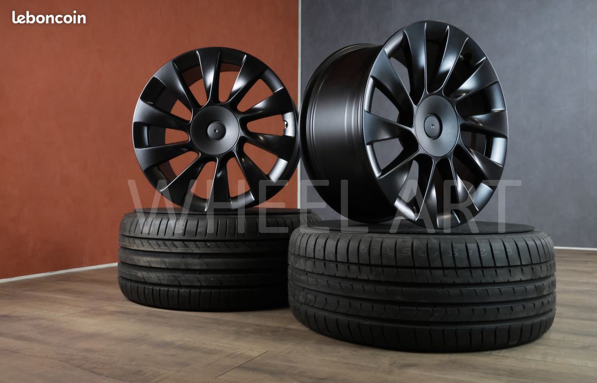 4 Jantes 21'' pouces Induction Tesla Model Y / 3 • Dual Motor / Propulsion • Avec ou sans pneus • Montage sur place (image 1)