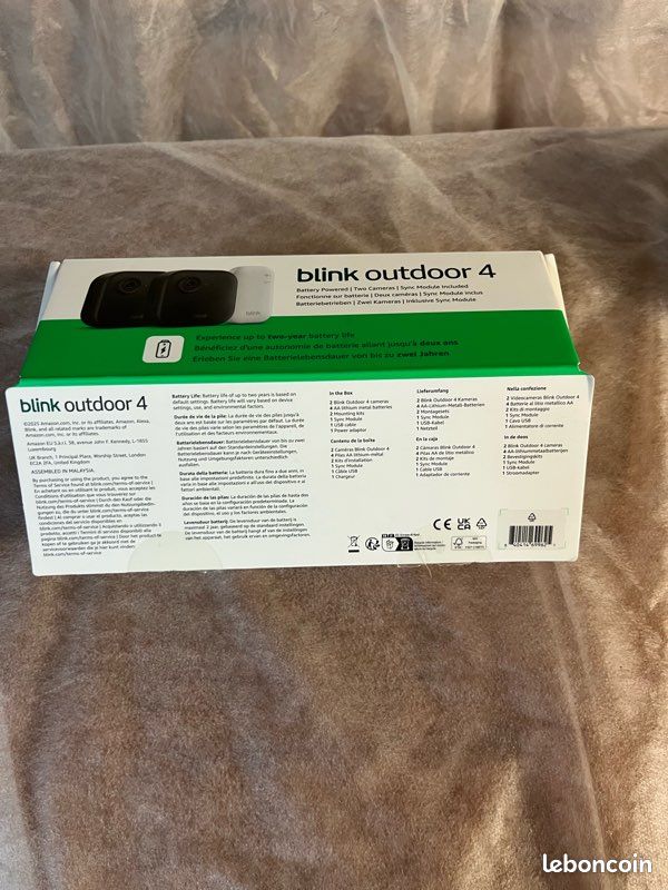Blink Outdoor 4 – 3 caméras + 3 Sync Module 2 – NEUF (image 14)