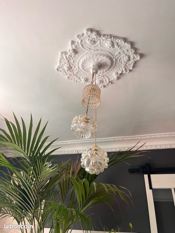 Lot 3 lampes baladeuses vintage verre soufflé (image 6)