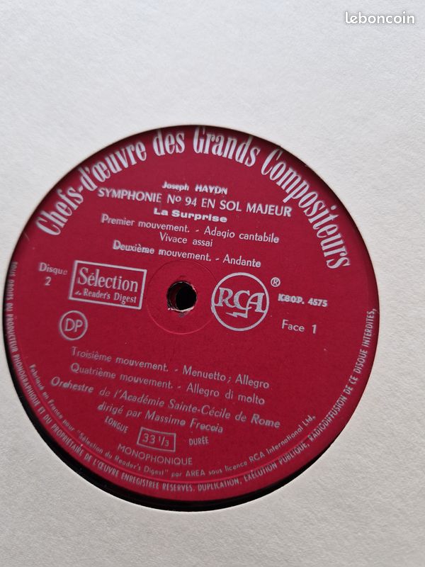 Coffret 33 tours les chefs d'œuvre des grands compositeurs (image 5)