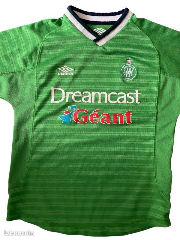 Maillot AS Saint-Étienne – Umbro – Taille 9/10 Ans – Occasion