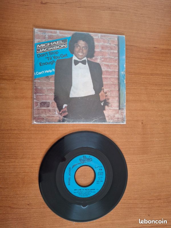Vinyle 45 Tour Michael Jackson Dont Stop til you get enough et I cant help it (image 3)