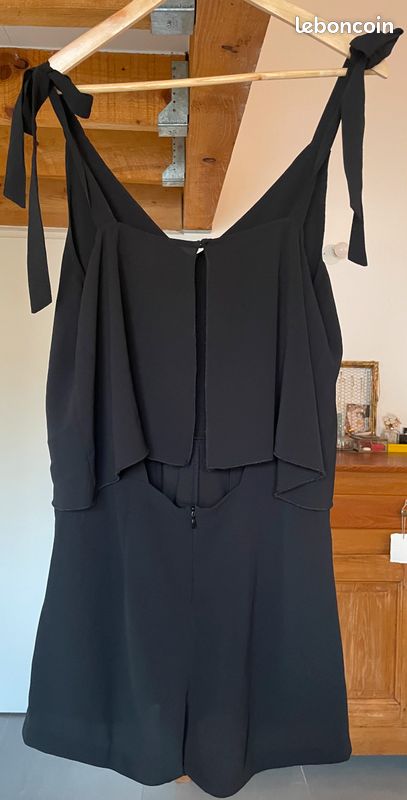 Combi short H&M noire– taille M – très bon état (image 2)