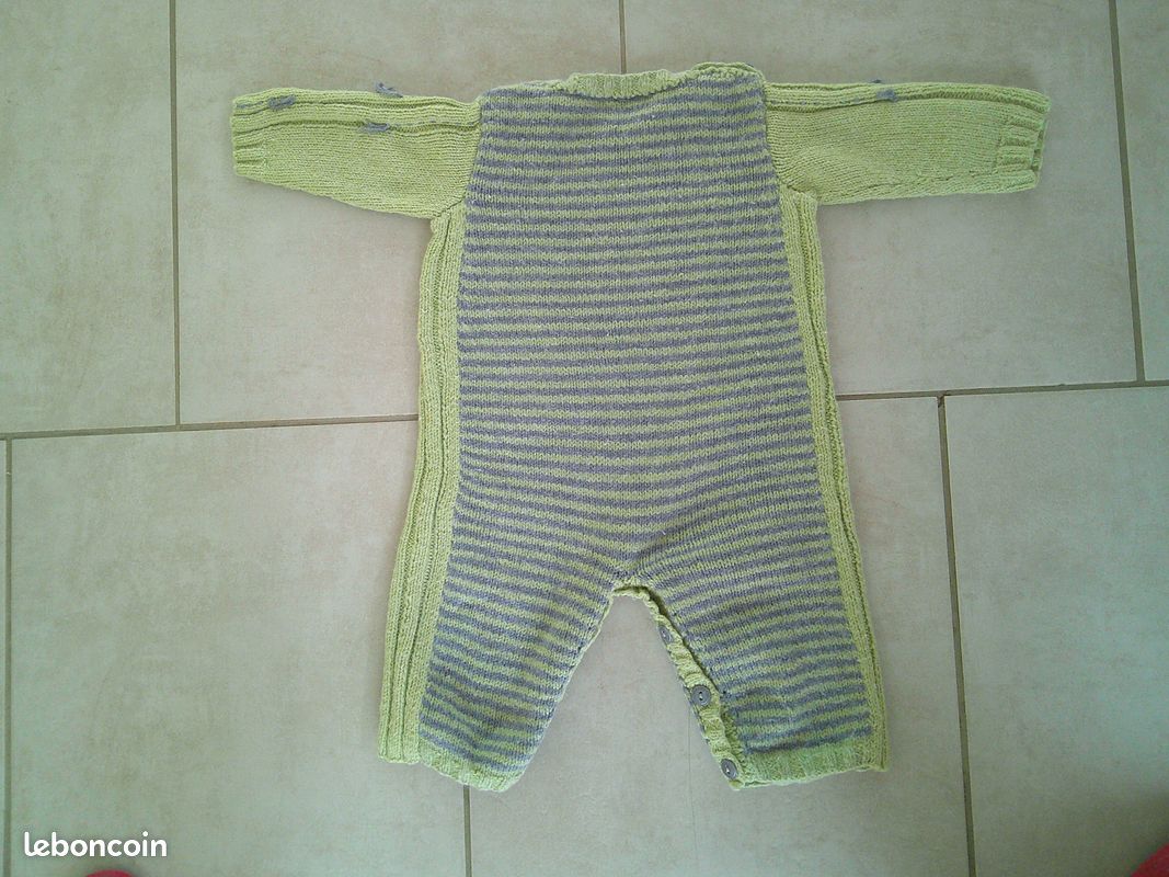 Combinaison bébé en laine (image 2)