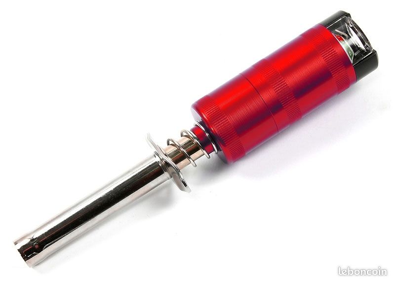 ZAICOLER Kit de Démarrage RC avec Bougie de Préchauffage, Allumeur de Moteur en Aluminium Léger pour Voiture à Huile HSP 80103 RC, Démarreur de Moteur Portable au Méthanol pour les Amateurs de