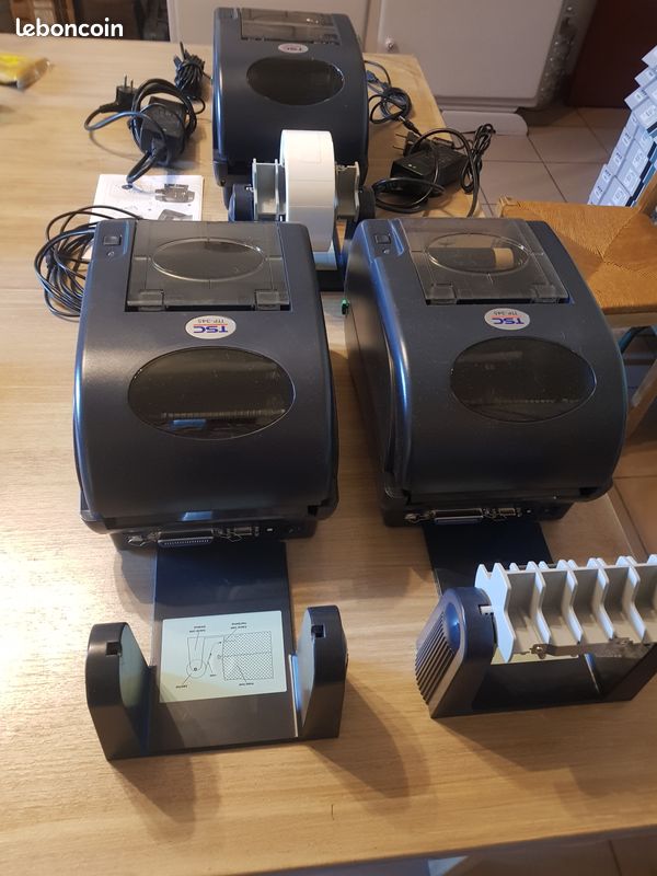 3 Imprimantes d'étiquettes transfert thermique, TSC TTP-345 (image 3)