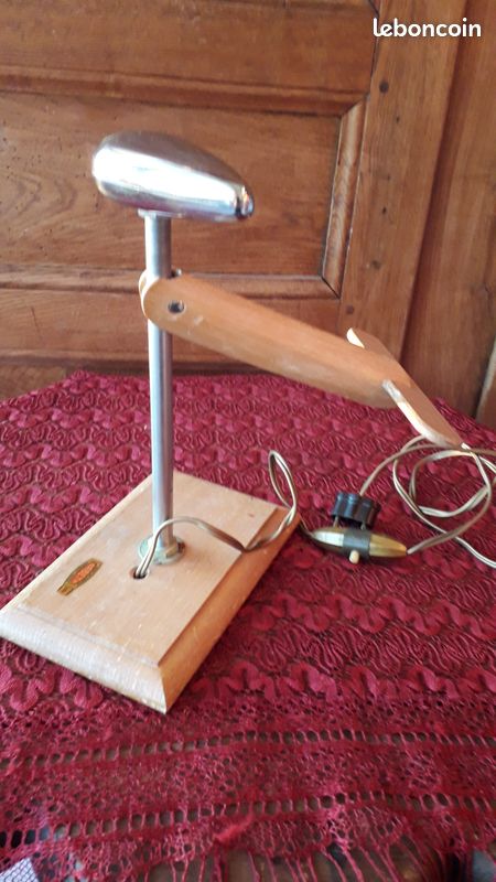 Ancien Maillet En Bois Et Fer – Outil De Coiffeur / Art Populaire – Manche 14,5 Cm