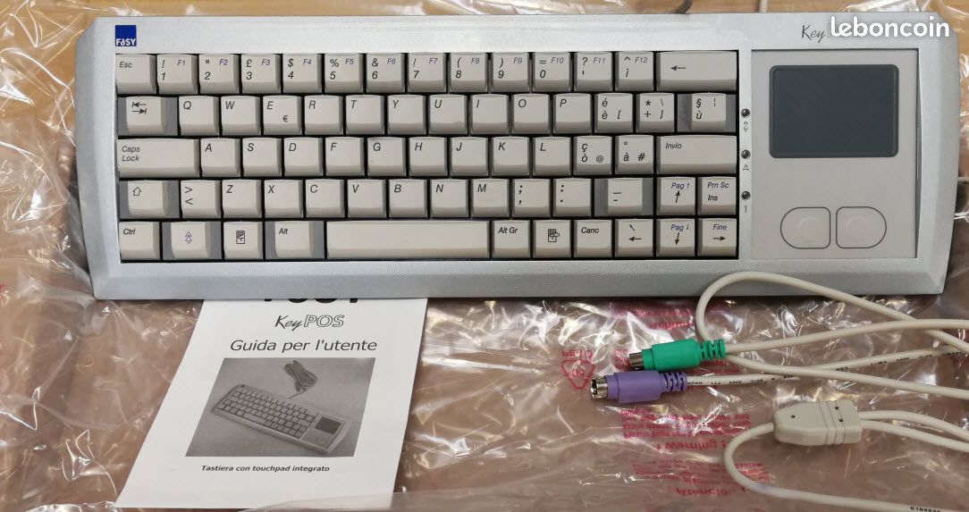 Clavier PS/2 QWERTY / touchpad / comme neuf (image 1)