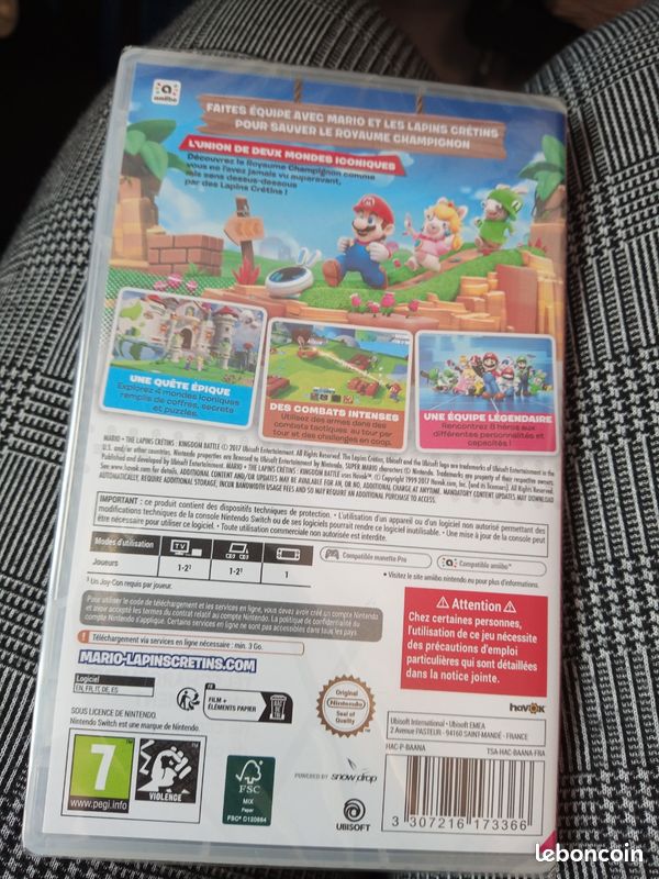 Jeu Switch MARIO ET LAPINS CRÉTINS - NEUF (image 2)