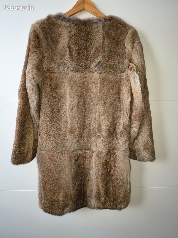 Manteau femme fourrure lapin (image 2)