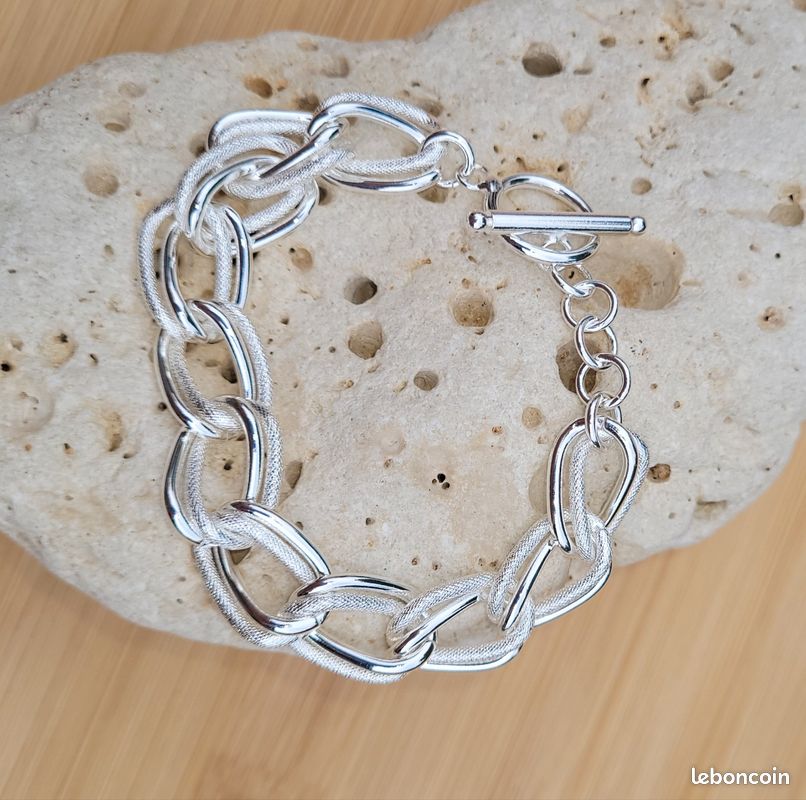 Bracelet En Argent 925 - Longueur 15 Cm - Occasion - Argent Massif