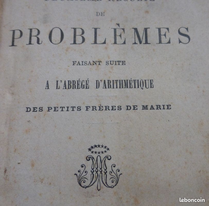 Livre ancien problemes abrégé d'arithmetique (image 3)