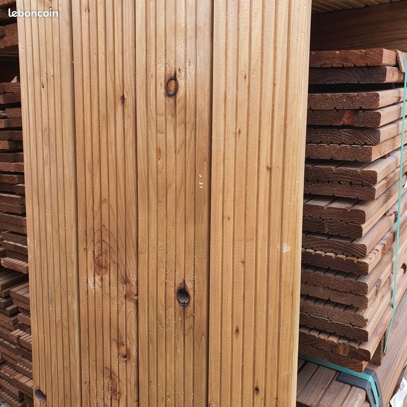 TERRASSE LAME BOIS EPICEA Autoclave Marron (image 1)