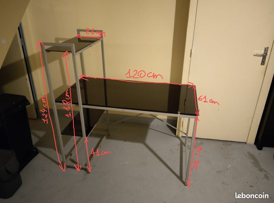 Bureau en verre (image 2)