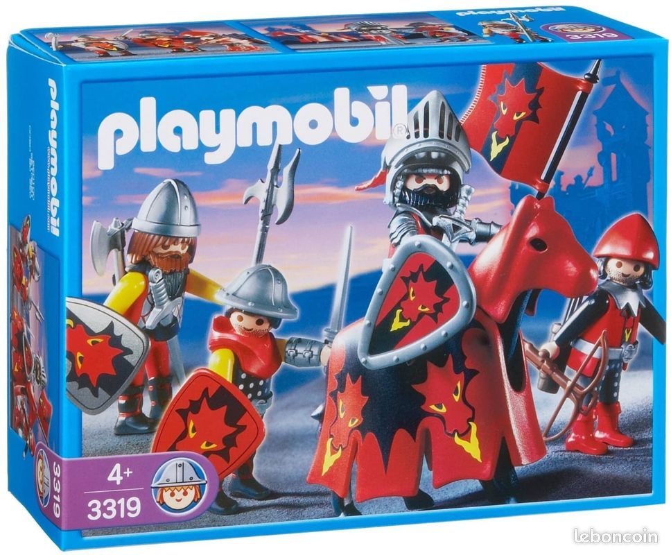 Pack Playmobil complet - 3319 - Chevaliers dragon rouge (image 1)