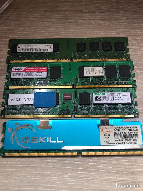 Lot ram ddr2 1go (image 1)