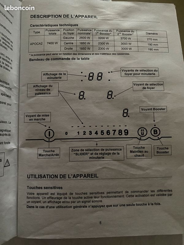 Table de cuisson induction mobalpa (image 6)